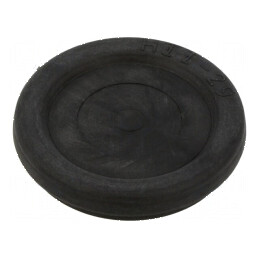 Manşon negru cu cap adâncit Ø37mm, temperatură -40÷100°C, IP54 | Electronic-mag.ro | Componente Electronice