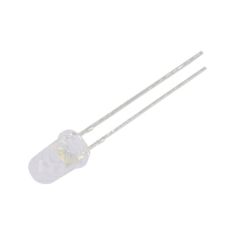 LED 5mm Alb Cald 3000-4200mcd 100° Convex | Electronic-mag.ro | Componente Electronice