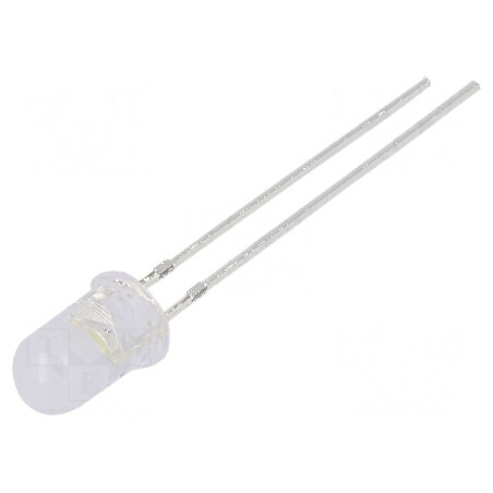 LED 5mm albă 4200-5800mcd 100° convex | Electronic-mag.ro | Componente Electronice