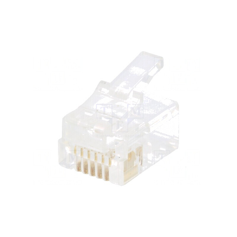Conector RJ12 6p6c IDC, mufă crimpată | Electronic-mag.ro | Componente Electronice Conector RJ12 6p6c IDC, mufă crimpată | Electronic-mag.ro | Componente Electronice