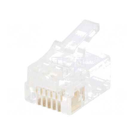 Conector RJ12 6p6c IDC, mufă crimpată | Electronic-mag.ro | Componente Electronice