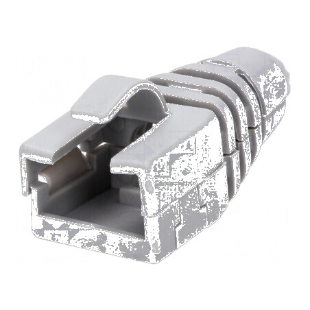 Protecție mufă RJ45 gri deschis pentru rețea | Electronic-mag.ro | Componente Electronice