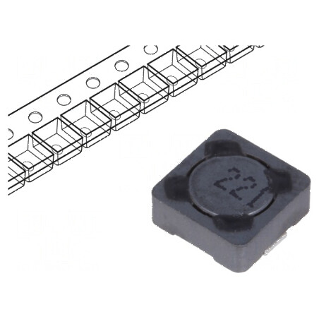 Inductor SMD 220uH 350mA 1,65Ω 7,3x7,3x3,4mm | Electronic-mag.ro | Componente Electronice