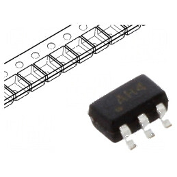 Diodă TVS 2A Cvadruplă Anod Comun SOT25 ESD | Electronic-mag.ro | Componente Electronice