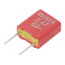 Condensator poliester 470nF 40VAC 63VDC 5mm ±10% THT | Electronic-mag.ro | Componente Electronice