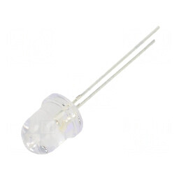 LED 8mm portocalie 18000-22000mcd 30° convex | Electronic-mag.ro | Componente Electronice