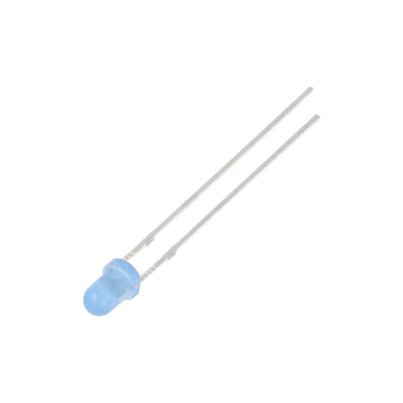 LED albastru 3mm 12VDC 500-750mcd 30° convex | Electronic-mag.ro | Componente Electronice