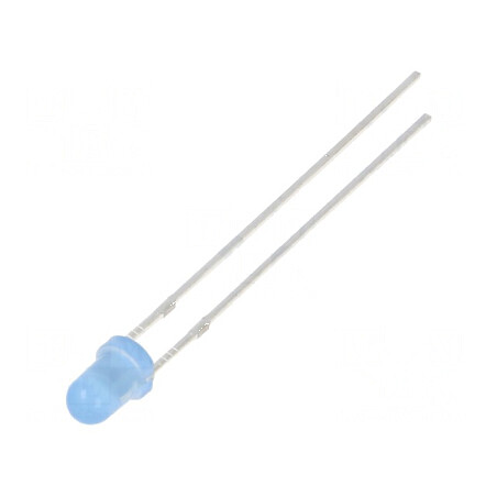 LED albastru 3mm 12VDC 500-750mcd 30° convex | Electronic-mag.ro | Componente Electronice