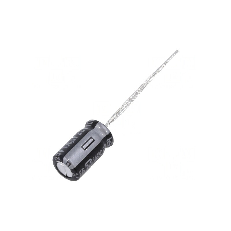 Condensator electrolitic THT 100uF 25VDC Ø6,3x11,2mm ±20% | Electronic-mag.ro | Componente Electronice Condensator electrolitic THT 100uF 25VDC Ø6,3x11,2mm ±20% | Electronic-mag.ro | Componente Electronice