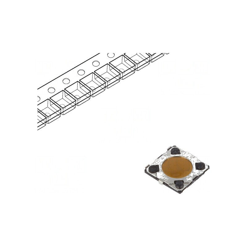 Microîntrerupător TACT SPST 0,02A/15VDC SMT 0,43mm | Electronic-mag.ro | Componente Electronice