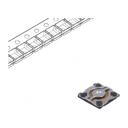 Microîntrerupător TACT SPST 0,02A/15VDC SMT 0,58mm | Electronic-mag.ro | Componente Electronice