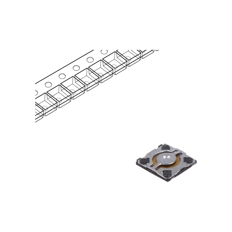 Microîntrerupător TACT SPST 0,02A/15VDC SMT 0,58mm | Electronic-mag.ro | Componente Electronice Microîntrerupător TACT SPST 0,02A/15VDC SMT 0,58mm | Electronic-mag.ro | Componente Electronice