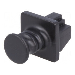 Capac de protecţie negru cu împingere | Electronic-mag.ro | Componente Electronice
