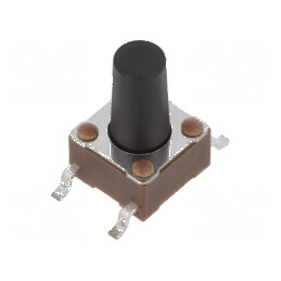 Microîntrerupător TACT SPST-NO 0,05A 24VDC SMT | Electronic-mag.ro | Componente Electronice