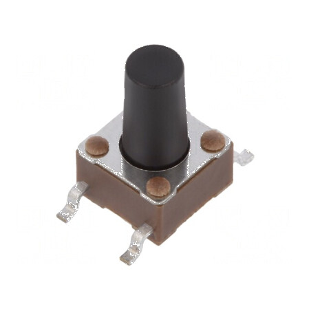 Microîntrerupător TACT SPST-NO 0,05A 24VDC SMT | Electronic-mag.ro | Componente Electronice