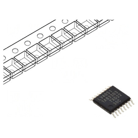 Demultiplexor/Multiplexor Digital 8 Canale TTL SMD TSSOP16 | Electronic-mag.ro | Componente Electronice