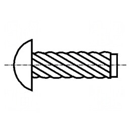 Nit cu șurub din oțel inoxidabil A2 BN 689 1,85mm x 4,76mm | Electronic-mag.ro | Componente Electronice