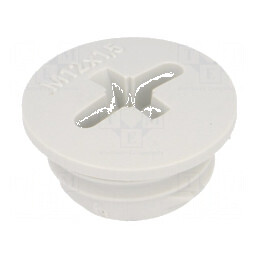 Capac de protecție M16 1,5 IP54 poliamidă gri deschis 6mm | Electronic-mag.ro | Componente Electronice