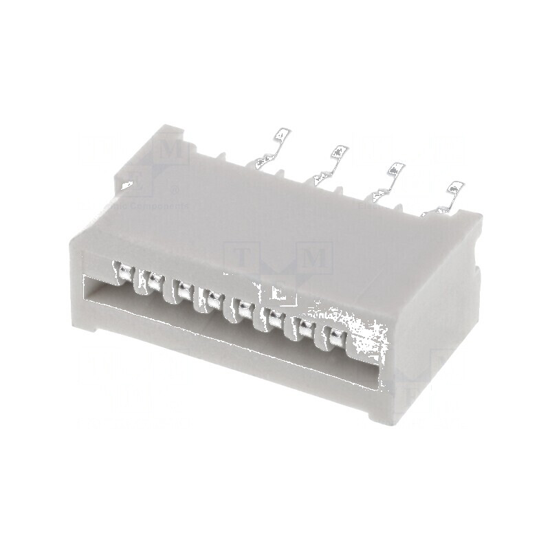 Conector FFC/FPC drept 8 pini Non-ZIF THT cositorit 20mΩ 500V | Electronic-mag.ro | Componente Electronice