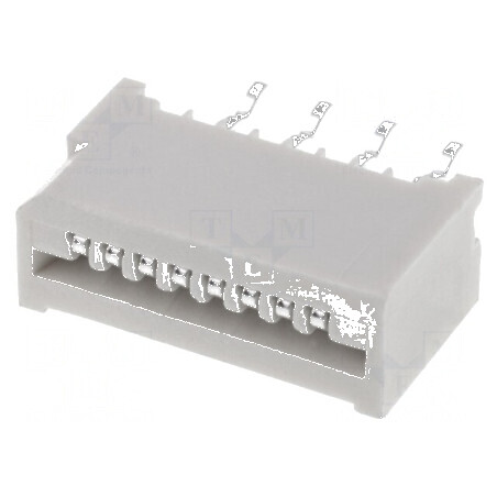 Conector FFC/FPC drept 8 pini Non-ZIF THT cositorit 20mΩ 500V | Electronic-mag.ro | Componente Electronice