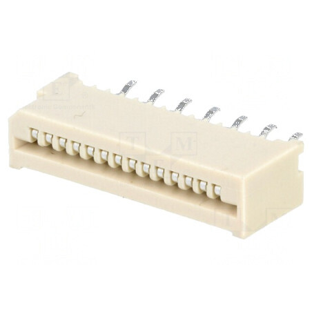 Conector FFC/FPC 14 PIN Non-ZIF THT cositorit | Electronic-mag.ro | Componente Electronice