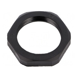 Piuliță PG21 poliamidă 7mm neagră 36mm Cheie -40÷100°C | Electronic-mag.ro | Componente Electronice