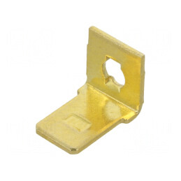 Terminal plat 6,4mm 0,8mm tată M3 alamă | Electronic-mag.ro | Componente Electronice