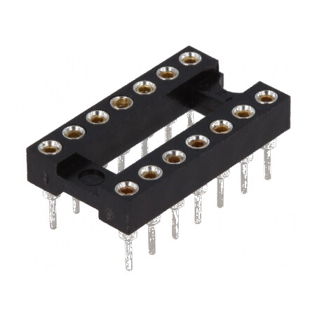 Soclu DIP14 THT 2,54mm pentru circuite integrate | Electronic-mag.ro | Componente Electronice