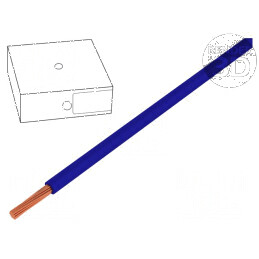 Cablu H05V-K 0,75mm² PVC albastru ultramarin 100m | Electronic-mag.ro | Componente Electronice