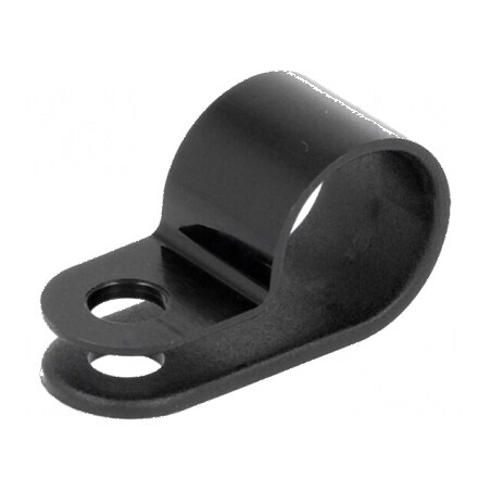 Clipsuri tip P pentru cabluri Ø buclă 11mm, lățime 10mm | Electronic-mag.ro | Componente Electronice