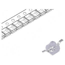 LED SMD Gull Wing Roșie 5600-11000 (typ) 22400mcd 11° 50mA | Electronic-mag.ro | Componente Electronice