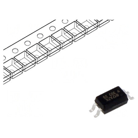 Optocuplor SMD 1 Canal, 3.75kV Izolație, 80V Uce | Electronic-mag.ro | Componente Electronice