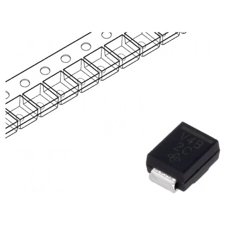 Diodă Schottky SMD 100V 4A SMB - Redresor  | Electronic-mag.ro | Componente Electronice