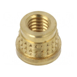Adaos filetat alamă M3,5 4,1mm pentru plastic - BN 37901 | Electronic-mag.ro | Componente Electronice