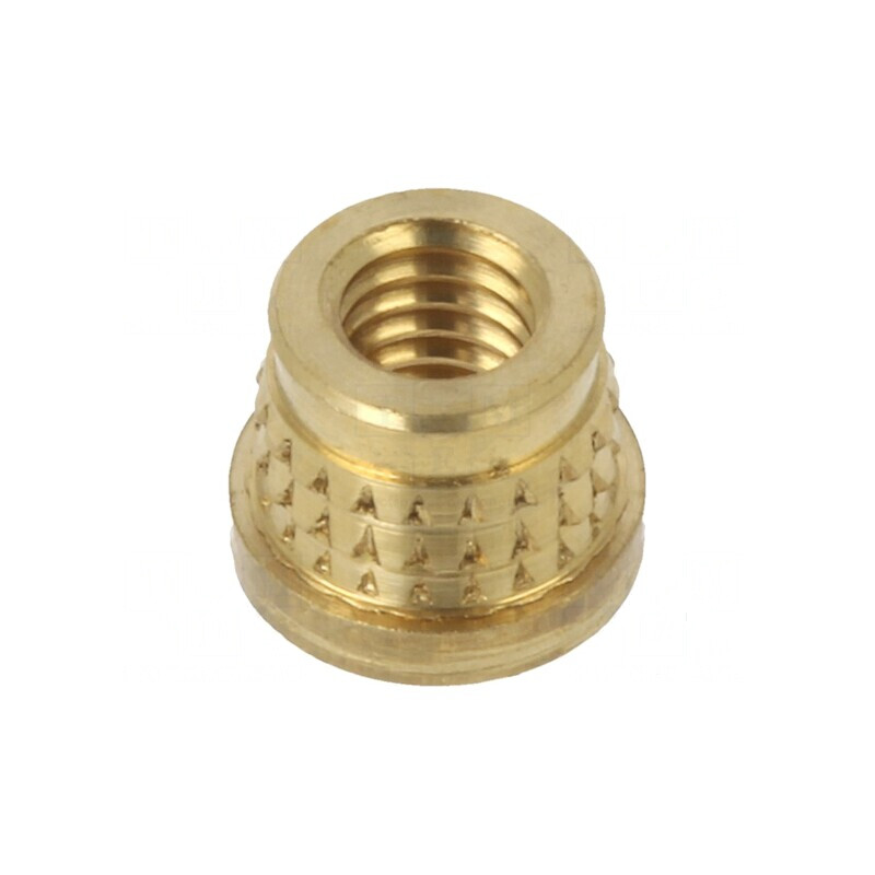 Adaos filetat alamă M3,5 4,1mm pentru plastic - BN 37901 | Electronic-mag.ro | Componente Electronice