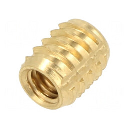 Adaos filetat alamă M4 7,1mm Duroplast | Electronic-mag.ro | Componente Electronice
