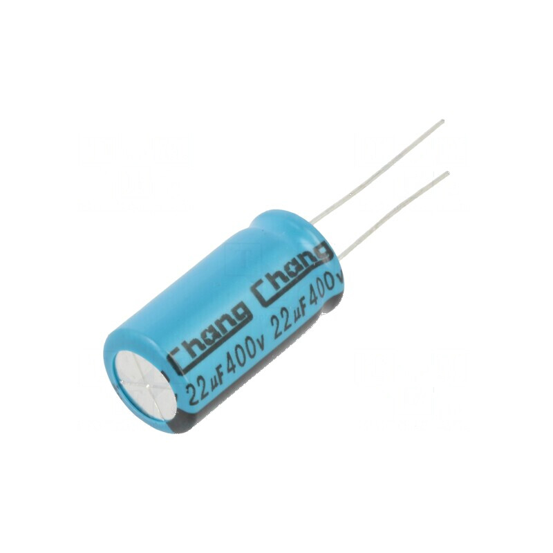 Condensator electrolitic THT 22uF 400VDC 12,5x25mm ±20% | Electronic-mag.ro | Componente Electronice Condensator electrolitic THT 22uF 400VDC 12,5x25mm ±20% | Electronic-mag.ro | Componente Electronice