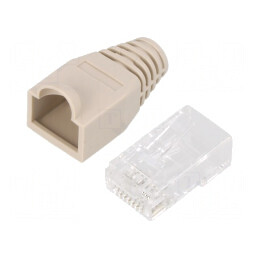 Conector RJ45 Cat 6a aurit 8p8c cablu tată | Electronic-mag.ro | Componente Electronice