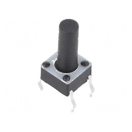 Microîntrerupător TACT SPST-NO 0,05A/12VDC THT 1,57N Poz: 2 | Electronic-mag.ro | Componente Electronice