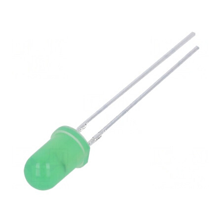 LED 5mm Verde 5800mcd 30° Convex | Electronic-mag.ro | Componente Electronice