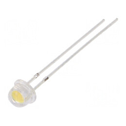 LED 4,8mm Alb Neutru 4200-5800mcd 100° Convex | Electronic-mag.ro | Componente Electronice