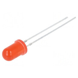 LED roșu 5mm 3000mcd 30° convex | Electronic-mag.ro | Componente Electronice