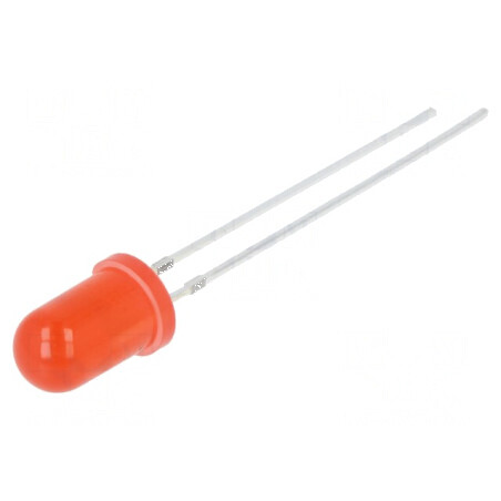 LED roșu 5mm 3000mcd 30° convex | Electronic-mag.ro | Componente Electronice