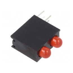 LED 3mm roșie 20mA cu lentilă difuză 30° | Electronic-mag.ro | Componente Electronice