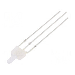 LED bicolor 2mm roșu/albastru 750-1120mcd 90° | Electronic-mag.ro | Componente Electronice