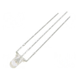 LED 3mm Roșu/Albastru 30° Convex | Electronic-mag.ro | Componente Electronice