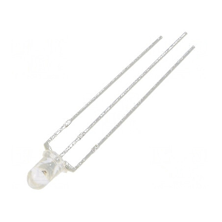LED 3mm Roșu/Albastru 30° Convex | Electronic-mag.ro | Componente Electronice