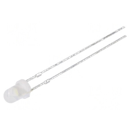 LED 3mm Alb Rece Convex 1120-1560mcd 30° | Electronic-mag.ro | Componente Electronice