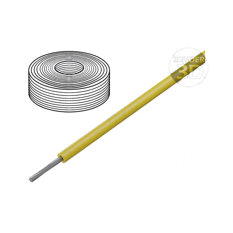 Cablu SiF 1x0,25mm2 litat Cu LSZH silicon galben -60÷180°C | Electronic-mag.ro | Componente Electronice Cablu SiF 1x0,25mm2 litat Cu LSZH silicon galben -60÷180°C | Electronic-mag.ro | Componente Electronice