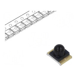 Fotodiodă PIN SMD 940nm 1,8mm 10nA convexă neagră | Electronic-mag.ro | Componente Electronice